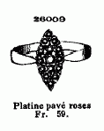 Platine pav� roses - Fr. 59.