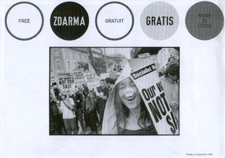 Bulletin de Ne Pas Plier, image de Prague 2000 - extrait deux 